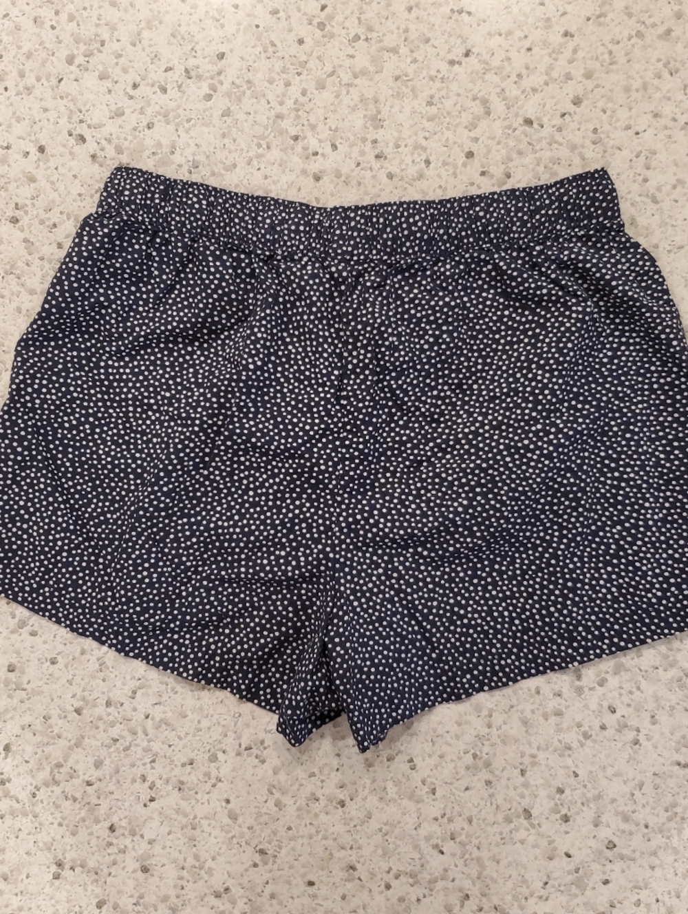 Gap Body Medium Cotton shorts Navy White polka Dots Oversized Flowy Wide Leg - Picture 11 of 15